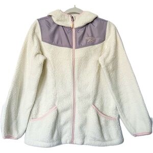 Reebok Girls Fleece Hooded Jacket, L (14/16)